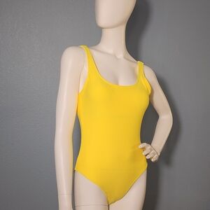 Sunny Yellow Women's One-Piece Swimsuit